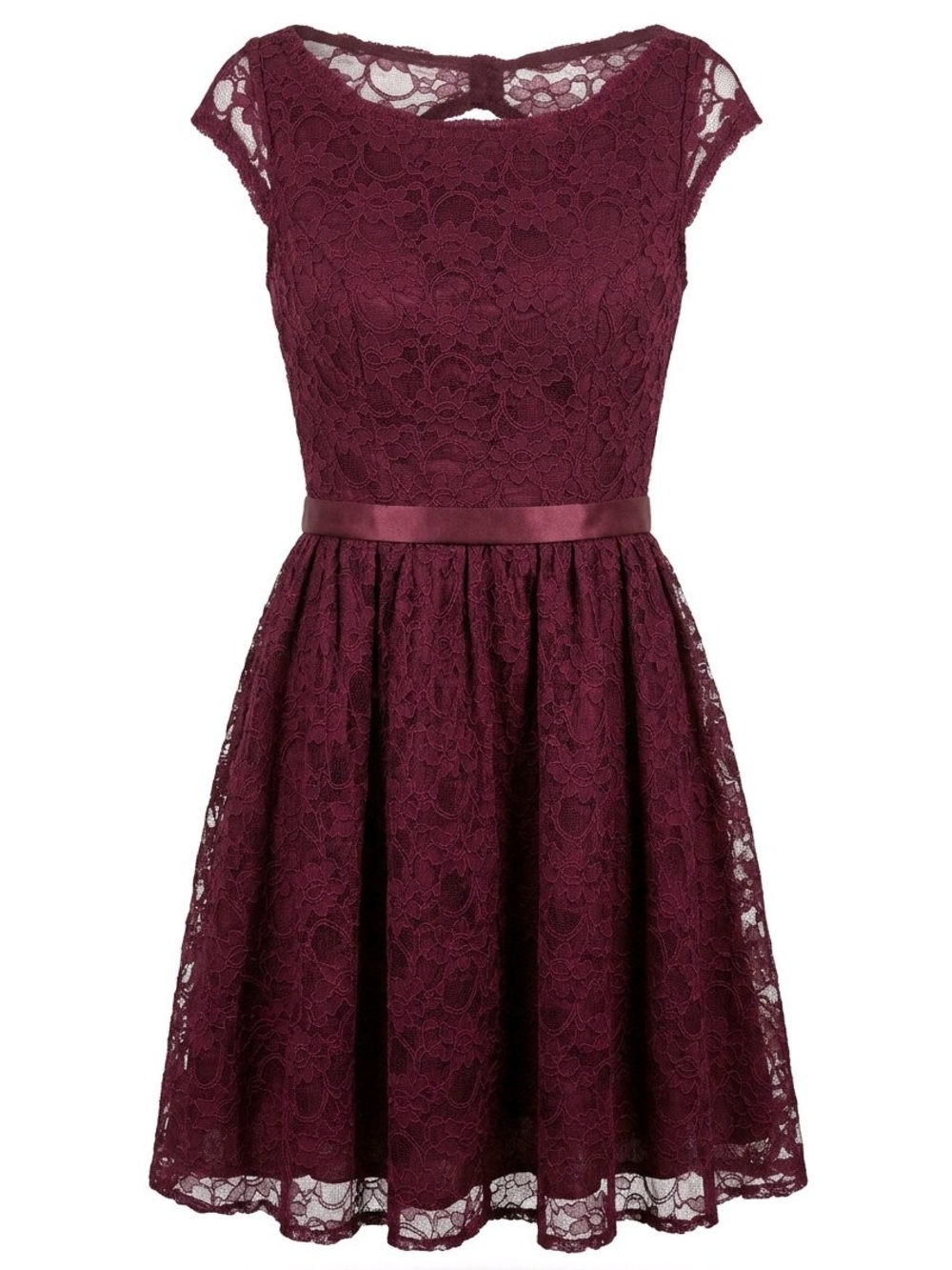 Morilee by Madeline Gardner Burgundy Lace Cocktail Dress NWT Size 10